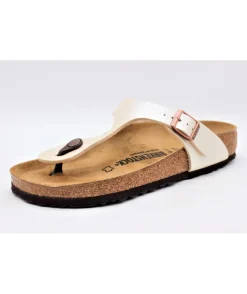 Birkenstock Gizeh Birko Graceful Pearl White