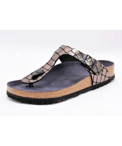 Birkenstock Gizeh Gator Gleam Black