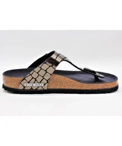 Birkenstock Gizeh Gator Gleam Black
