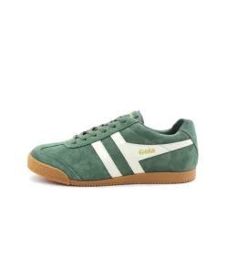 Gola Harrier Suede Evergreen Off White