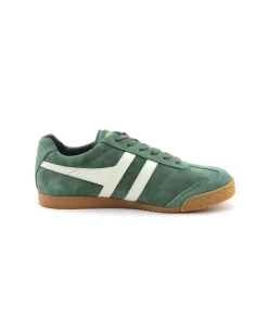 Gola Harrier Suede Evergreen Off White