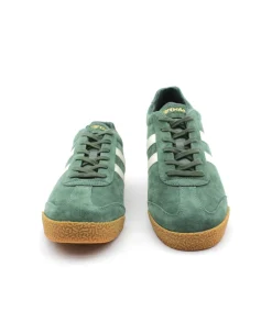 Gola Harrier Suede Evergreen Off White